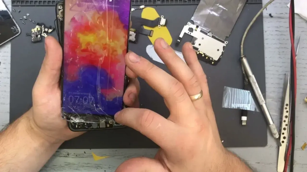Замена дисплея на Huawei Honor X9a 5G/X40/Magic 5 Lite модуль Голубой - Оригинал