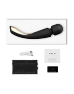 Черный вибромассажёр Lelo Smart Wand 2 Large - 30,4 см. (Цвет: черный)