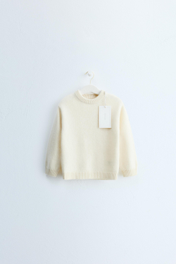 ZARA TIMELESS — СВИТЕР ИЗ 100% КАШЕМИРА, ЦВЕТ СЛОНОВОЙ КОСТИ