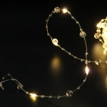 Гирлянда для дома НИТЬ «Льдинка» 10 м 100 ламп LED, 8 реж,IP-20, Теплый белый