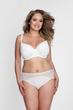Однотонный бюстгальтер plus size на косточках с чашками из микрофибры (Размер: 75K) (Цвет: черный)