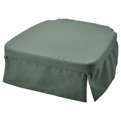 IKEA DVÄRGDUNÖRT  (ИКЕА ДВÄРГДУНÖРТ)  -  Подушка для стула, зеленая/белая, 42/35x42x4 см