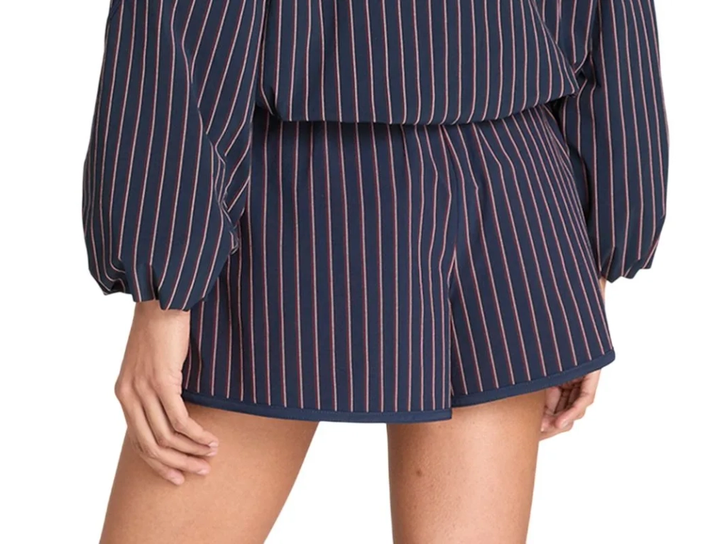 Женские теннисные шорты Wilson Ellyn Stripe - classic navy