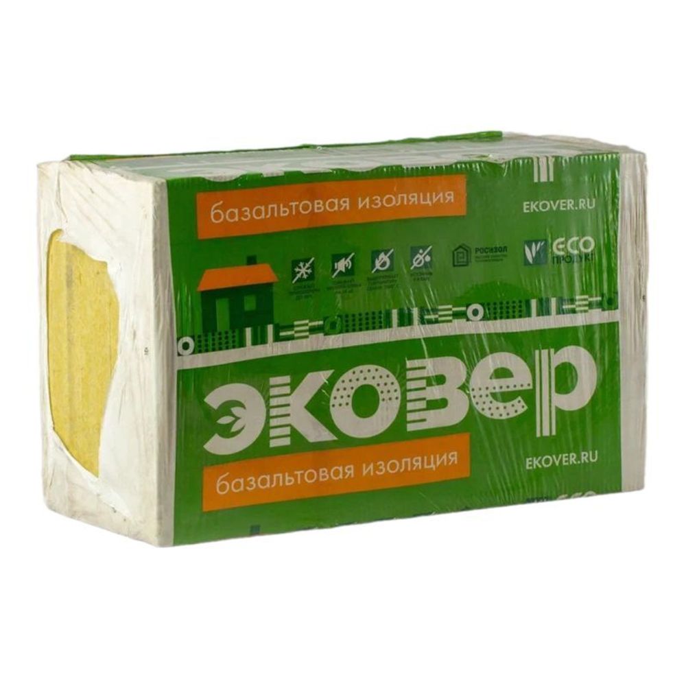 Утеплитель Эковер Экофасад 110 кг/м³ (1000x600x100 мм) 4 шт Утеплитель Эковер Экофасад 110 кг/м³ (1000x600x100 мм) 4 шт