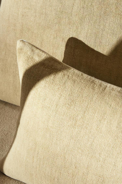 ZARA HOME ДВУХЦВЕТНЫЙ ЧЕХОЛ НА ПОДУШКУ, ЭКРЮ