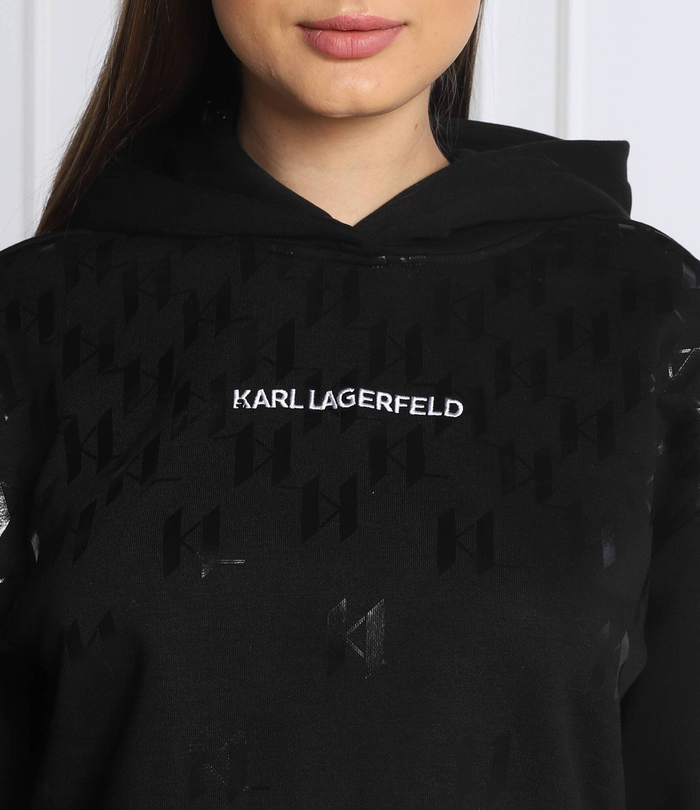Худи monogram Karl Lagerfeld - черный(225W1807)