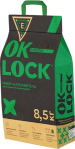 ОК-LOCK Наполнитель растительный комкующийся "Оригинальный" 20 л