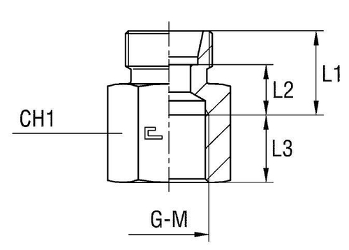 Соединение PS DS16 BSP 1/2 (корпус)