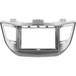 Комплект рамки с разъёмами 9" Hyundai Tucson 2015-2018 (серебро) (A)