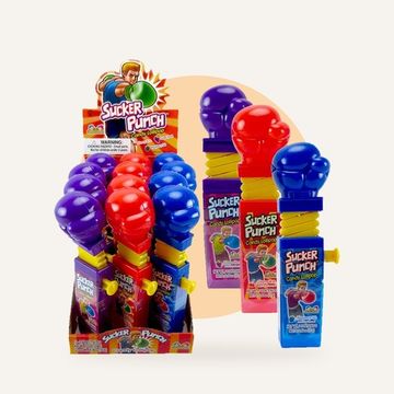 Kidsmania Леденец Sucker Punch, Боксерские перчатки, 17г (США)