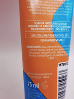 OXYGENOL Зубная паста PERHE мятная, без SLS, содержит 10 % ксилита и фтор, 75 мл (из Финляндии)