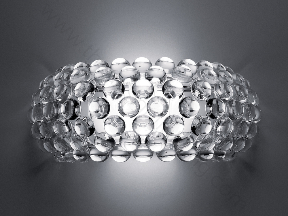 Wall design lamp  CABOCHE media by Foscarini (Clear)