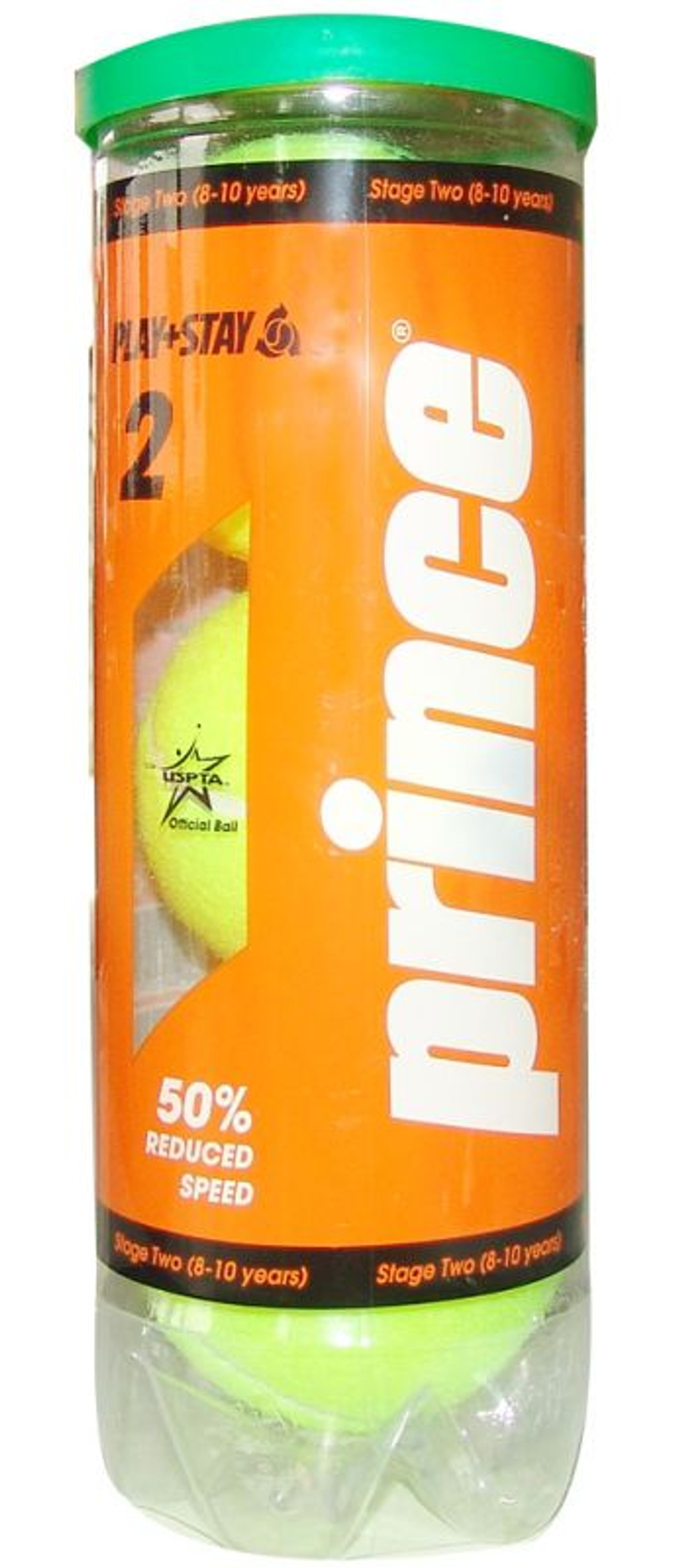 Juniorskie pilki tenisowe Prince Play&Stay Stage 2 3B