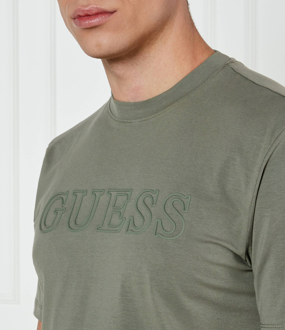 Футболка SS ALPHY GUESS ACTIVE - оливковый(Z2YI11 J1314)