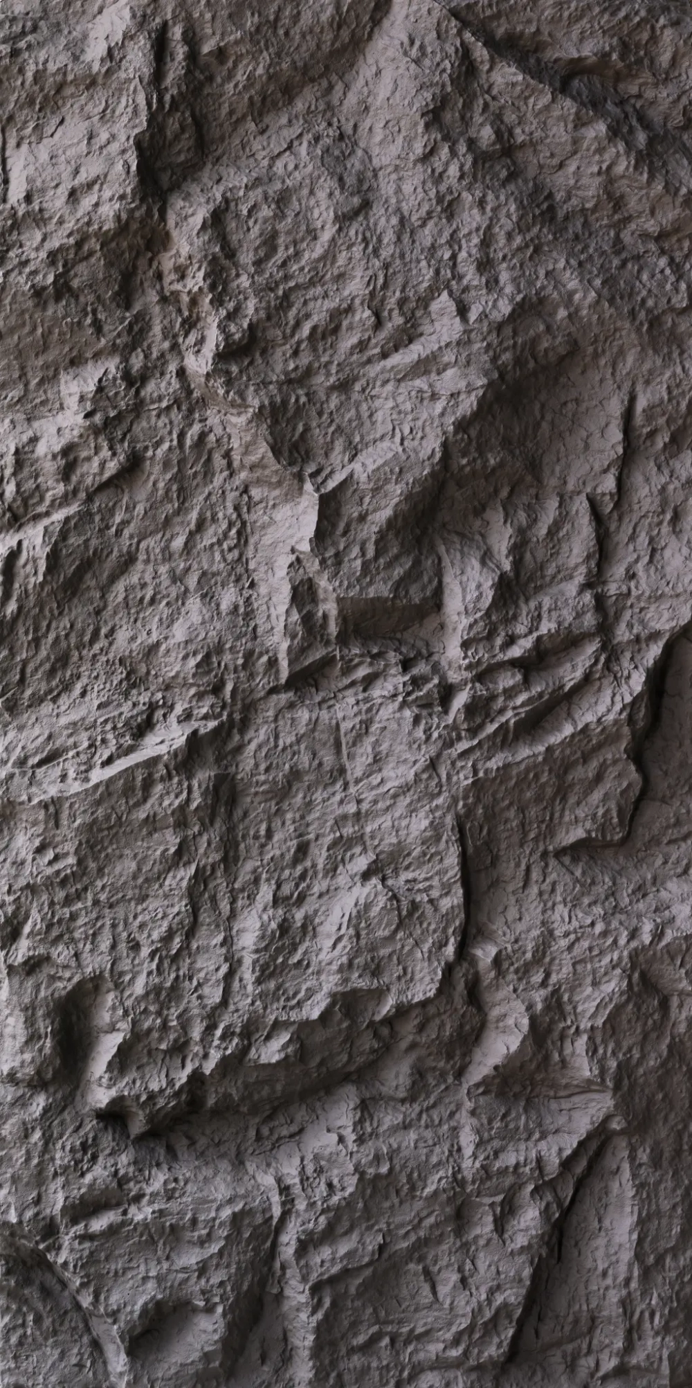 Полиуретановая панель под камень, Серый / PU Stone Panel - Rock Stone 5-Light Black 1200х600х56 мм
