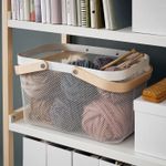 Корзина IKEA RISATORP (РИСАТОРП), Белый, 27x42x23 см