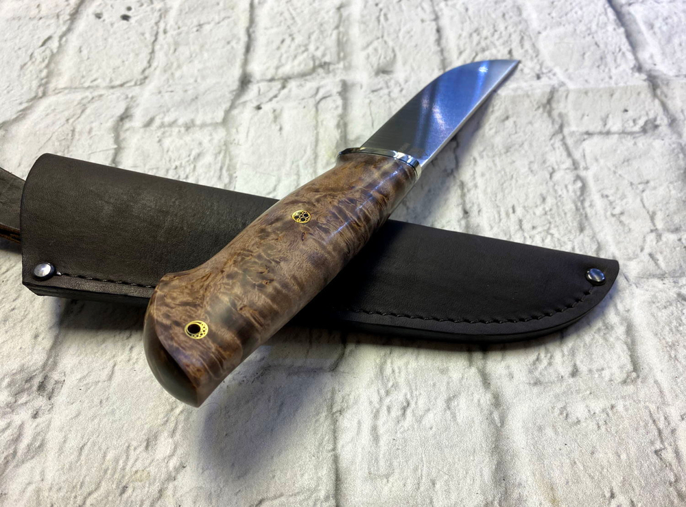 Нож Варан, Bohler N690, карельская береза