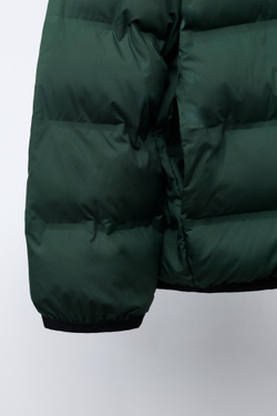 ZARA УЛЬТРАЛЕГКАЯ КУРТКА WATER REPELLENT, ЗЕЛЕНЫЙ