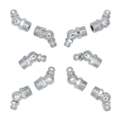 Пресс-масленка 10мм угловая (45град.), комплект 10 шт. RockForce RF-GN-01-45-10MM