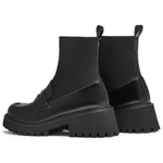 Teenmix Stretch & Sock Boots Women"s Solid Color