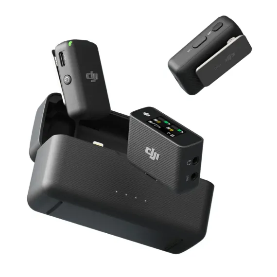 DJI Mic (2 TX + 1 RX + Charging Case) Black