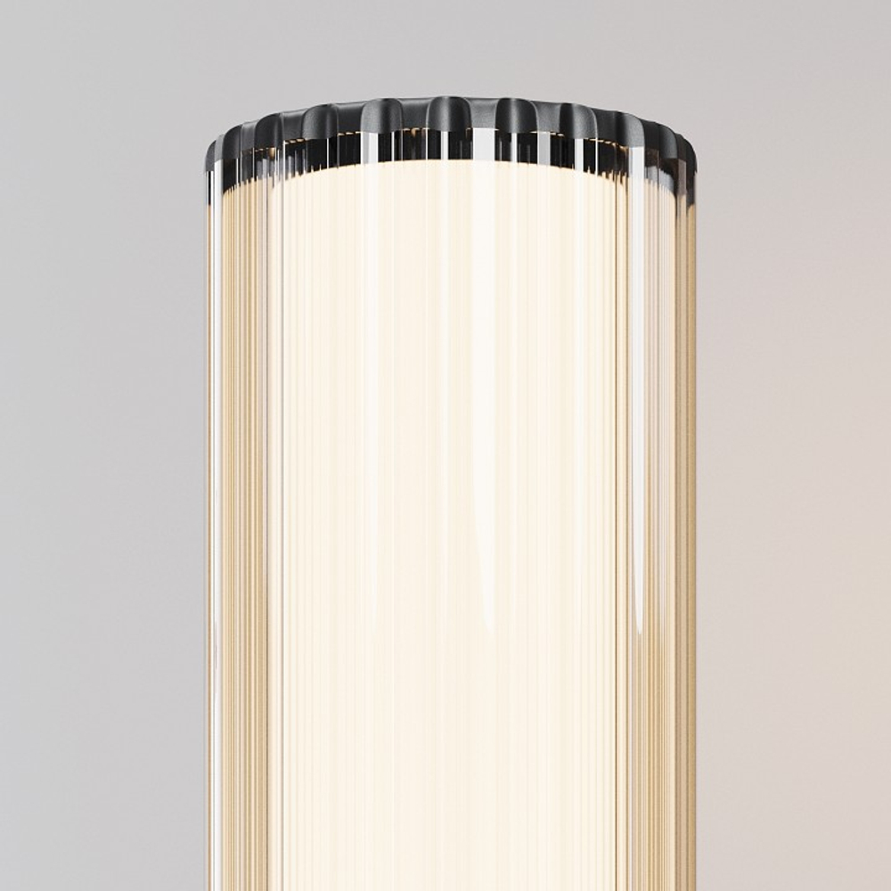 Наземный низкий светильник Maytoni Outdoor Рубчик O502FL-01B