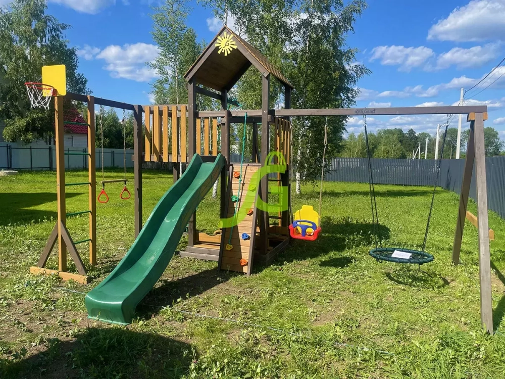 Детская площадка Панда Фани с балконом и рукоходом мод.2