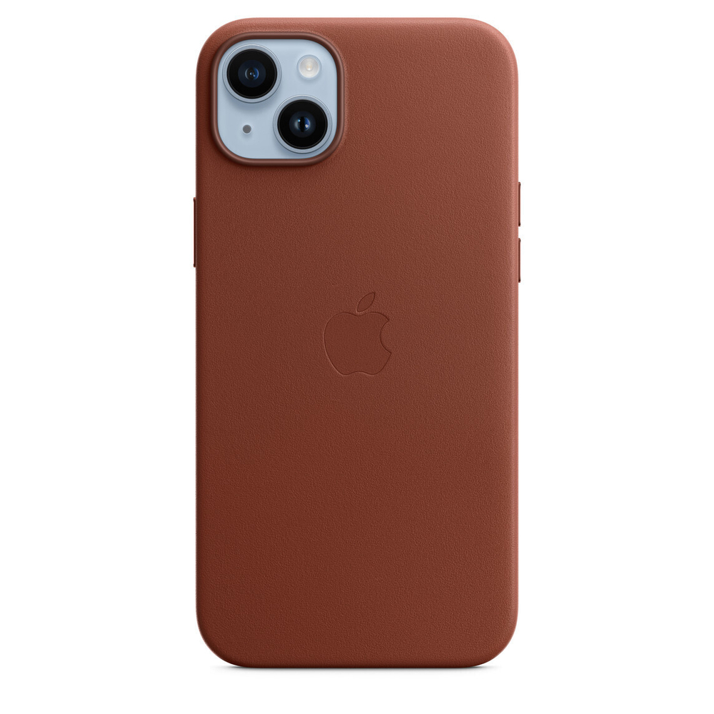 Кожаный чехол с поддержкой MagSafe Apple Leather Case для iPhone 14 Plus