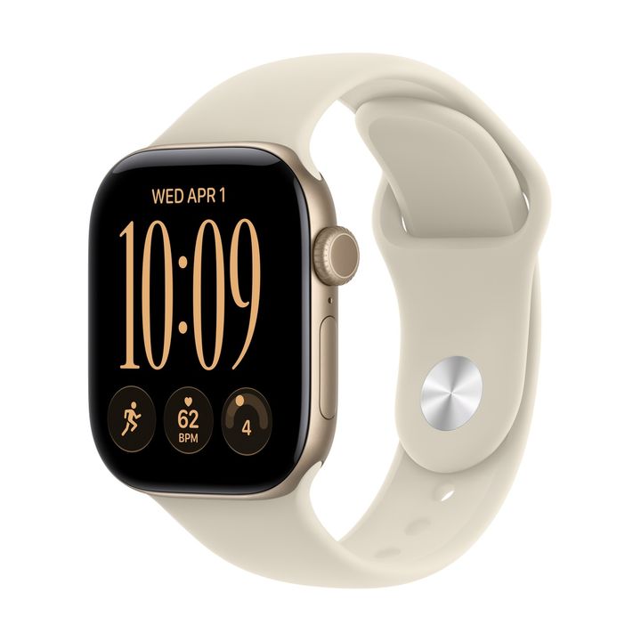 Смарт-часы Apple Watch Series 12 GPS 42mm Light Gold Aluminium, Sand Sport Band, размер S/M