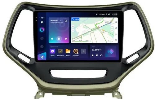 Магнитола для Jeep Cherokee 2014+ - Teyes CC3-2K QLed Android 10, Быстрая, SIM-слот, CarPlay