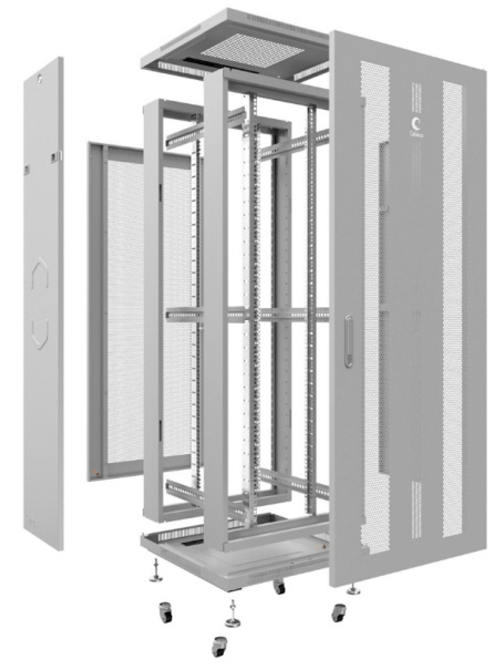 Шкаф напольный 19", 22U Cabeus ND-05C-22U60/60