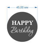 Топпер Happy Birthday №1.5