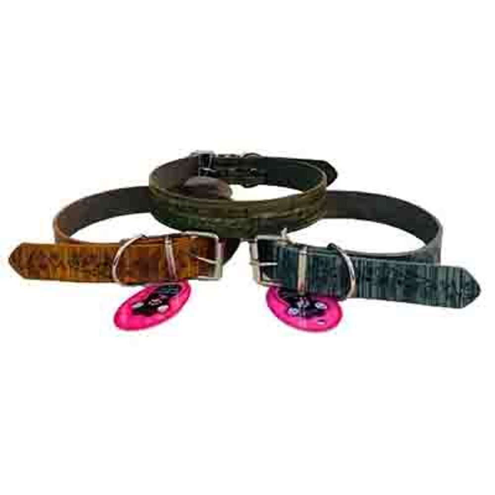 Pet Fashion Ошейник "Принт бабочка", 2,8Х62 см, олива