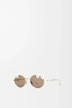 Loewe Солнцезащитные очки Daisy Field, белый