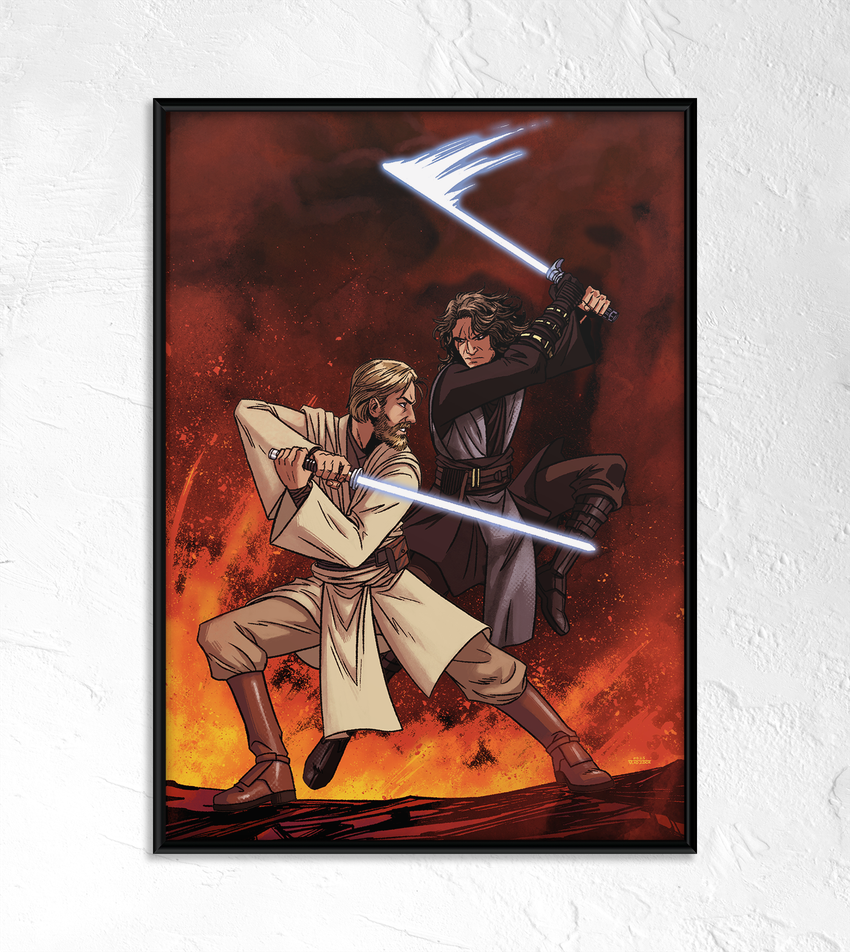 Постер "Anakin vs Kenobi"