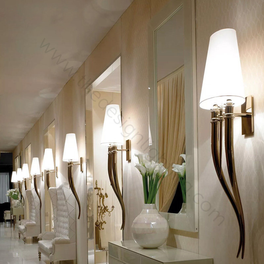 Wall design lamp  Brunilde by Ipe Cavalli H52 (Red)