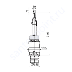 Сливная аматура для инсталляции  Alcaplast