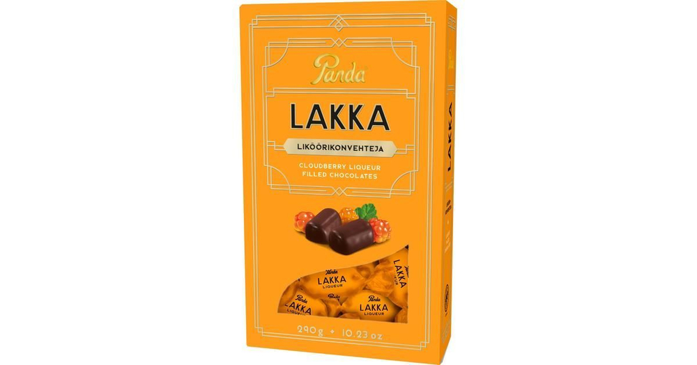 Конфеты ликер Panda LAKKA Liqueur со вкусом морошки 290 г (Из Финляндии)