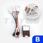 Комплект рамки с разъёмами 10.1"+can Toyota Land Cruiser 100, Lexus LX470 2002-2007 климат снизу с JBL, серебро
