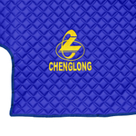 Ковры CHENGLONG (экокожа, синий, синий кант, желтая вышивка)