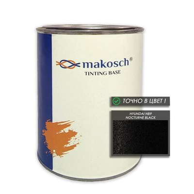 Автоэмаль makosch/HYUNDAI NB9, Базовая эмаль, чёрный, перламутр, 800мл.
