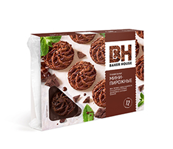 Мини-пирожные крошковые Baker House трюфель 240г (10шт)