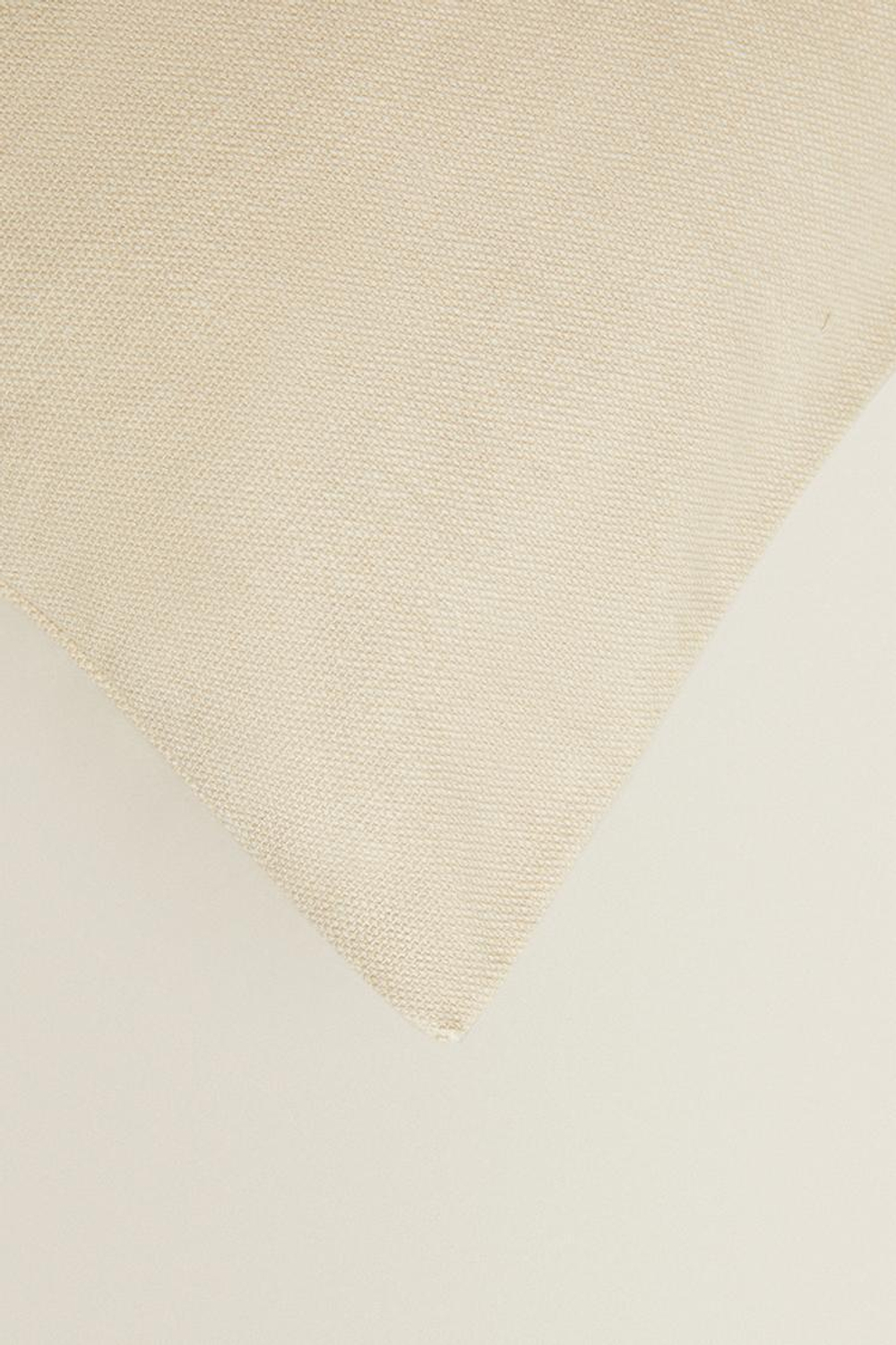 ZARA HOME ОДНОТОННЫЙ ЧЕХОЛ ДЛЯ ДЕКОРАТИВНОЙ ПОДУШКИ, ЭКРЮ
