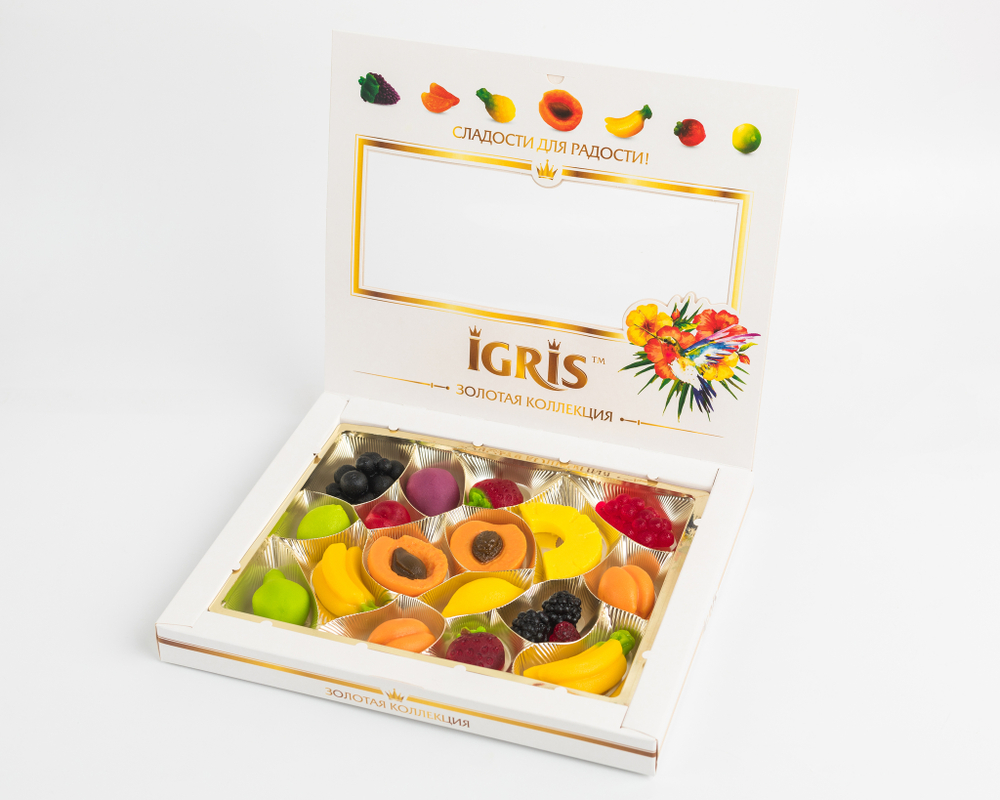 Мармелад IGRIS "Фруктовый рай" Золотая колллекция 370грамм.