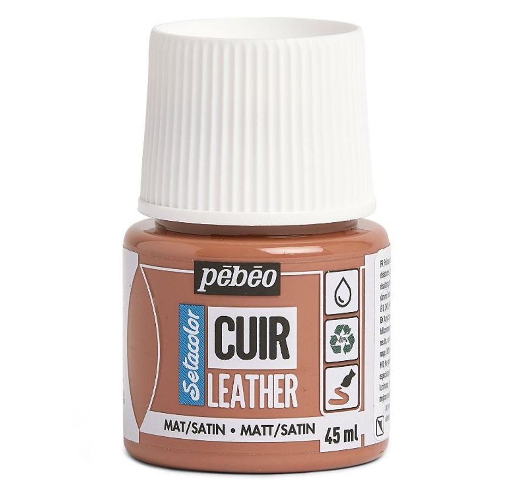 Краска по коже Setacolor 45 мл, 295620 Терракоторый, Pebeo, 295620 Краска по коже Setacolor 45 мл, 295620 Терракоторый, Pebeo, 295620