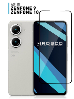 Защитное стекло ROSCO для ASUS ZenFone 9 (арт. AS-ZF9-FSP-GLASS-BLACK )