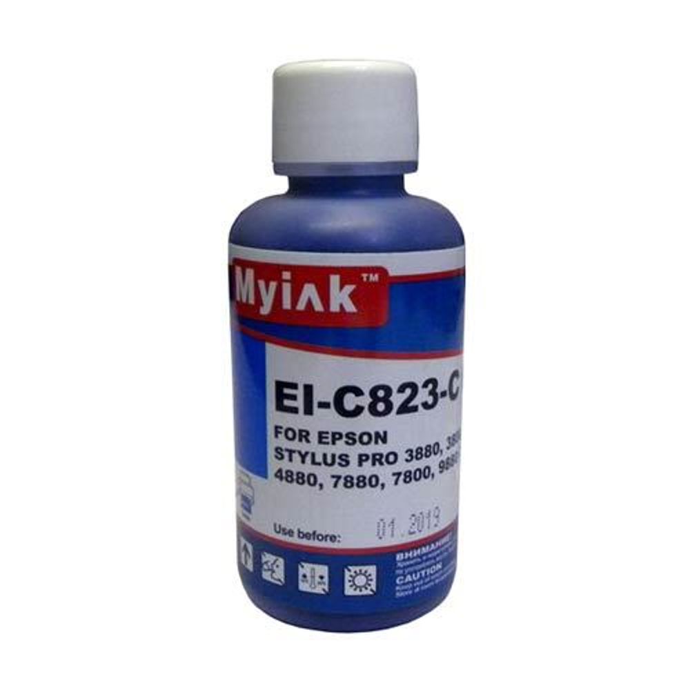 Чернила для EPSON Pro R2400/2880/3800/7800/9800/7880/9880 (100мл, cyan, Pigment) EI-C823-B EverBrite™ MyInk Чернила для EPSON Pro R2400/2880/3800/7800/9800/7880/9880 (100мл, cyan, Pigment) EI-C823-B EverBrite™ MyInk