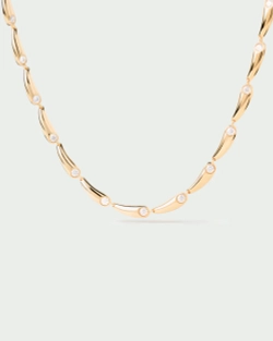 Колье Caramelle серебро 925 пробы покрытое золотом