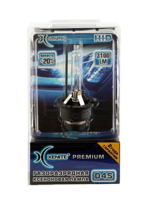 Лампа D4S 6000K ксеноновый свет Xenite Premium +20%