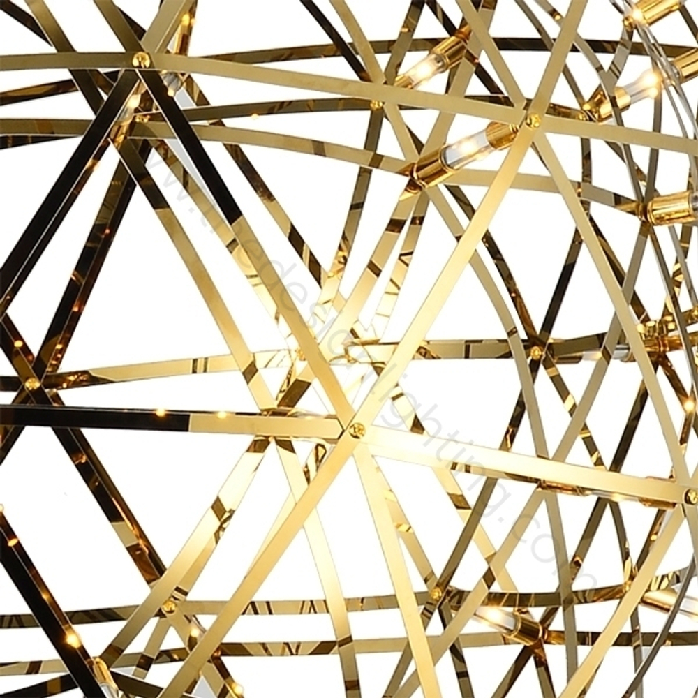 Pendant design lamp Raimond Zafu by Moooi (Gold,  D 75 cm)
